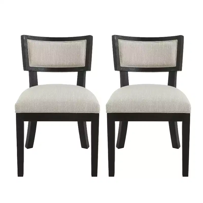 GDFStudio Steven Indoor Rubberwood Upholstery Dining Chair, Set of 2