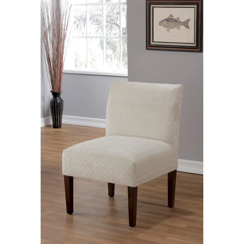 Samantha Transitional Button Tufted Slipper Chair