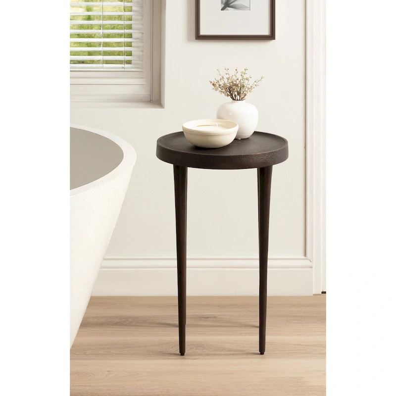 Kate and Laurel Rava Metal Drink Table