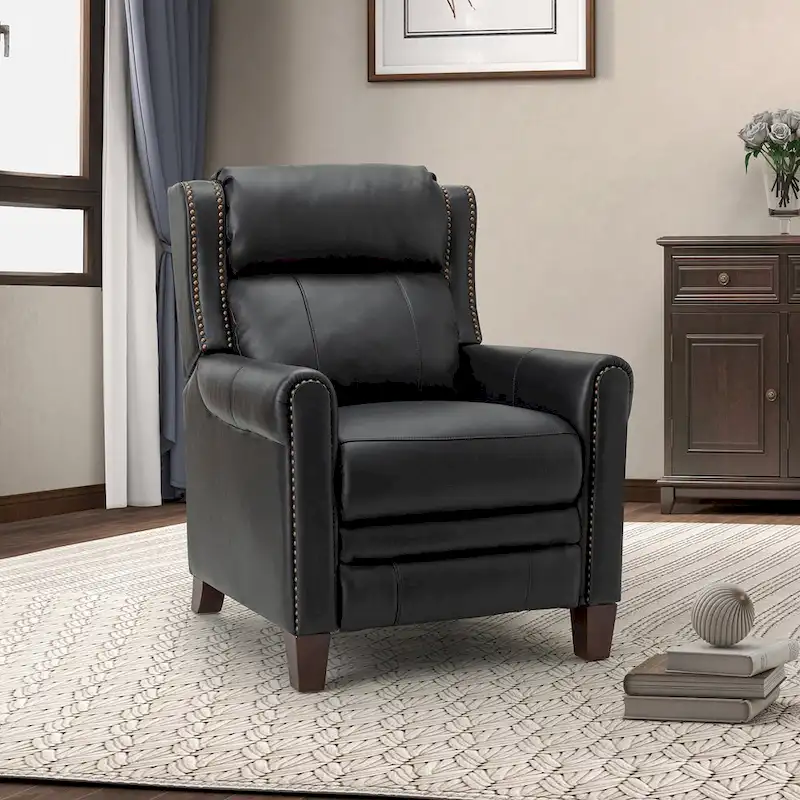 32.48 Wide Genuine Leather Manual Recliner