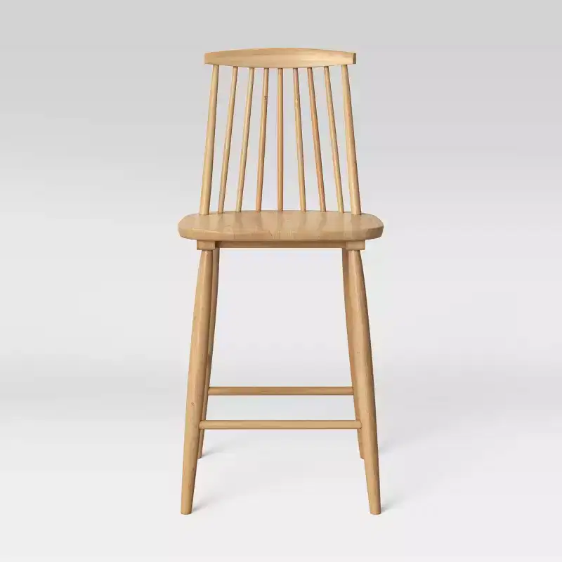 24 Harwich High Back Windsor Counter Height Barstool with Footrest - Threshold