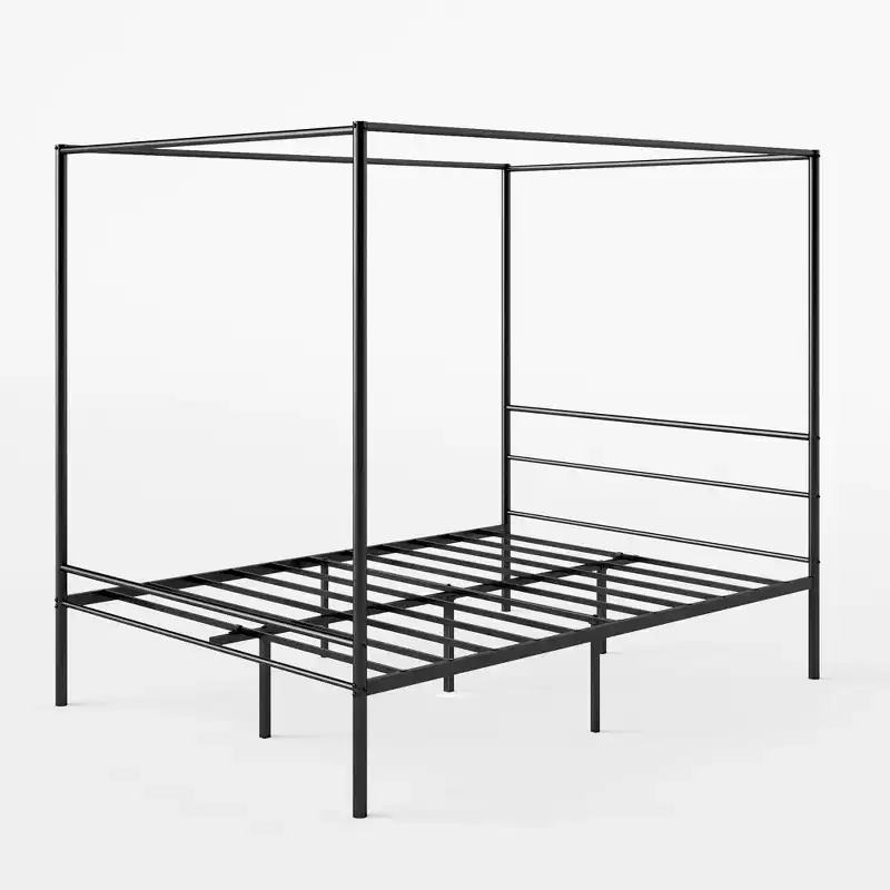 Canopy Metal Platform Bed Frame – Black