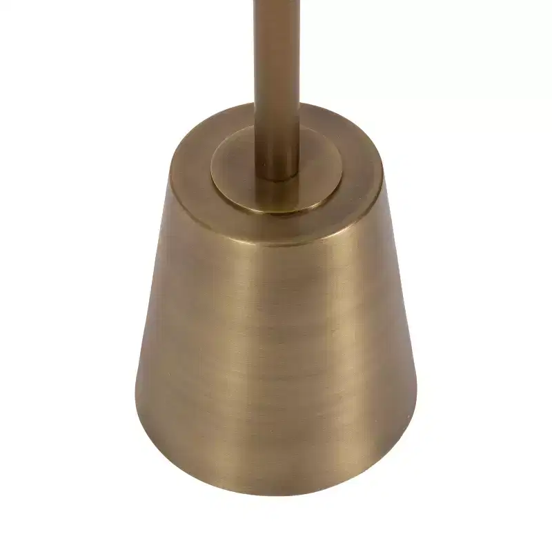 Round Metal Side Table, Gold, 14x14x24