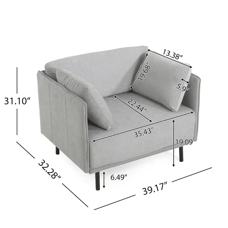 Daphne Faux Leather Lounge Chair by Christopher Knight Home