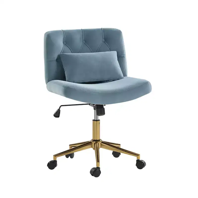 Nigel Modern Flannel Office Chair with Tilt and Adjustable Height Mecha|HULALA HOME