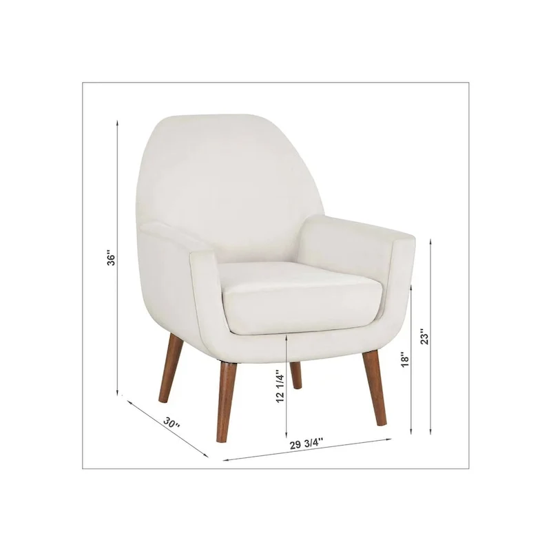 Adrian Mid-Century Velvet Arm Chair by Greyson Living