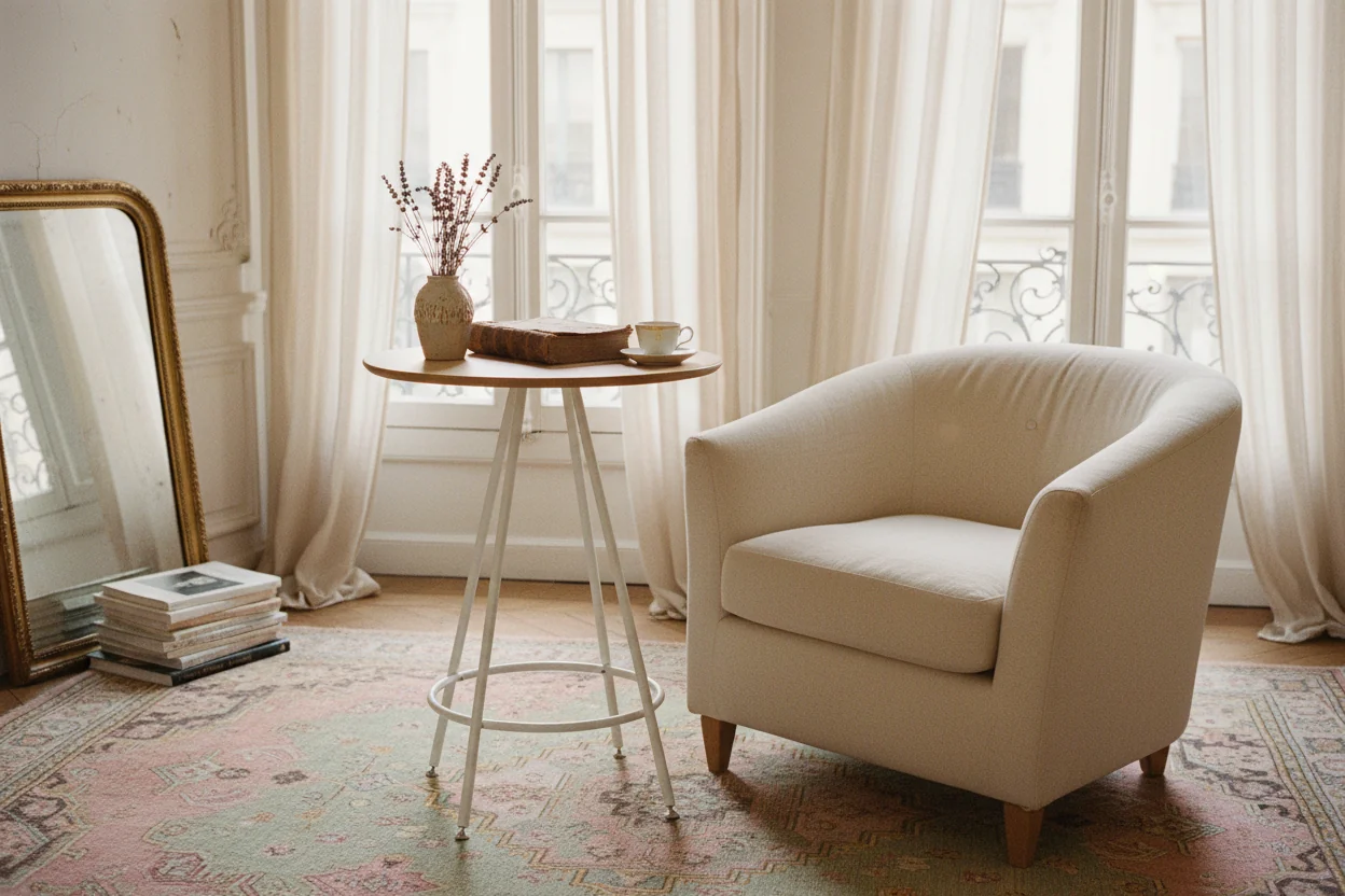 Natural Wood Multi-Use Side Table