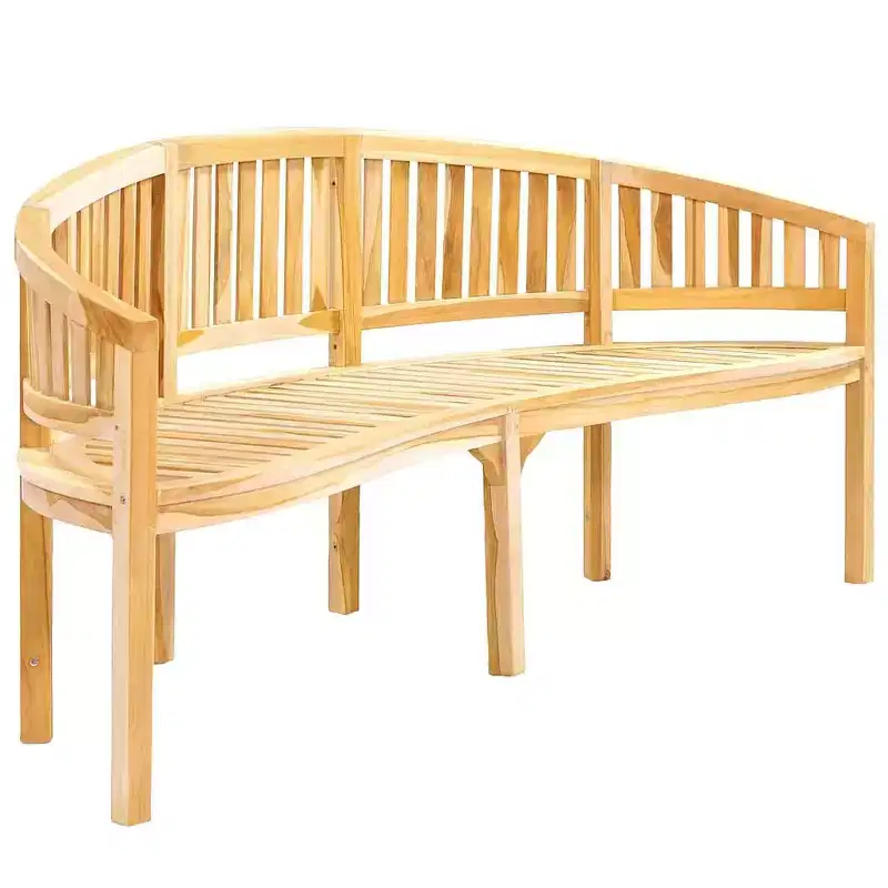 vidaXL Garden Bench Natural Teak Solid Teak Wood Large Durable