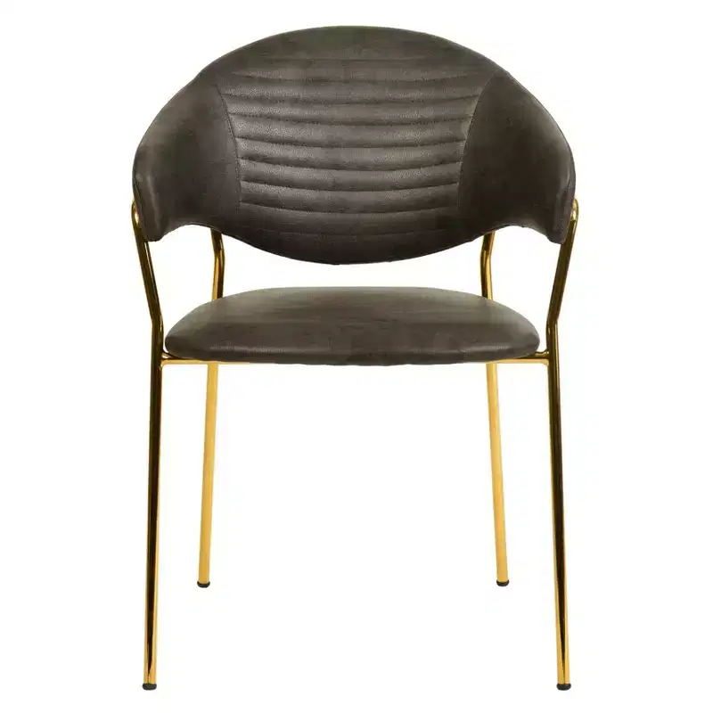 Upholstered Dining Chair Set of 2 Velvet Camelback Stainless Steel Legs 330 lbs