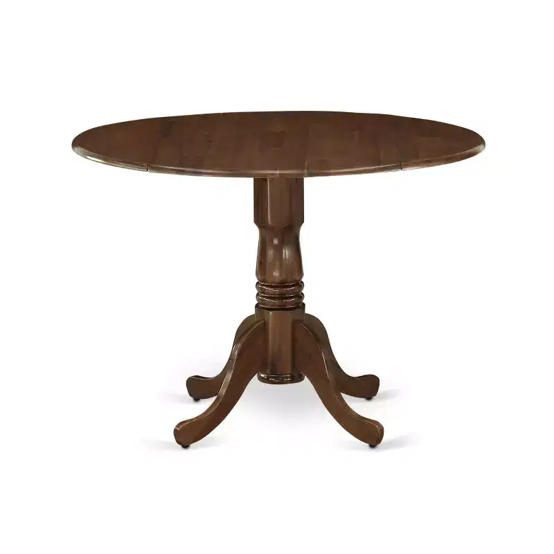 Black / Natural / Walnut Drop-Leaf Dining Table – Seats up to 4