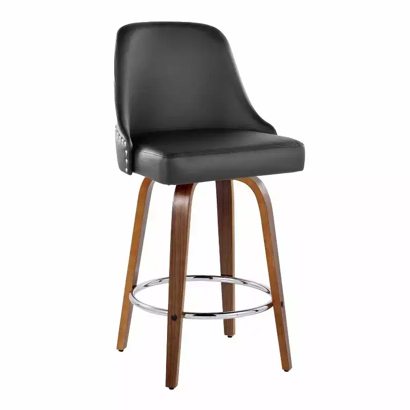 LumiSource Set of 2 Studded Marcel Counter Height Barstools
