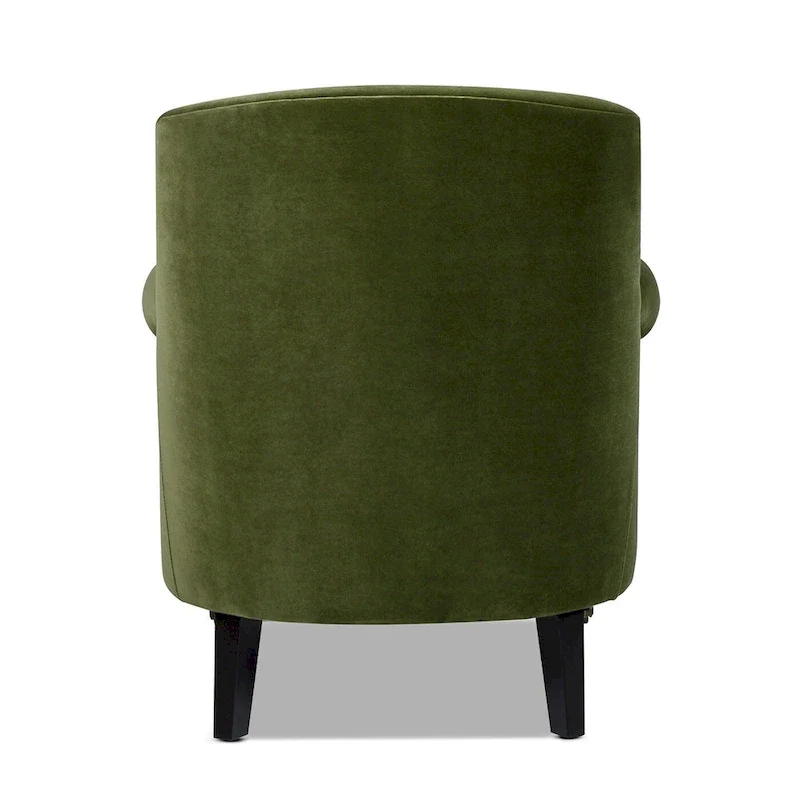 Eloise 30 Transitional Velvet Pleated Sock Arm Accent Chair