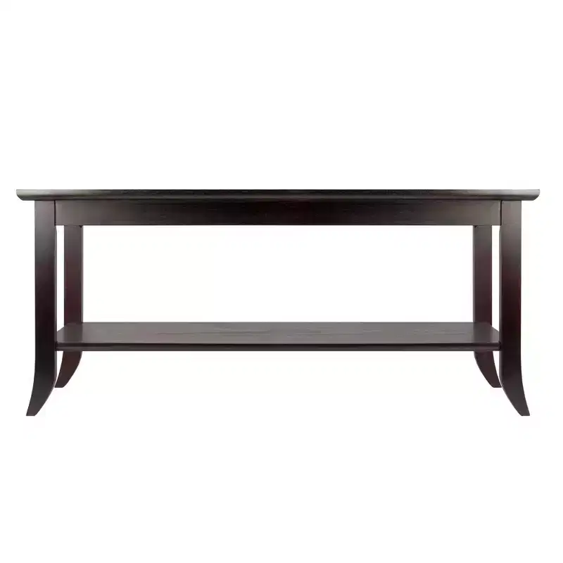 Genoa Coffee Table Glass Top Espresso - Winsome