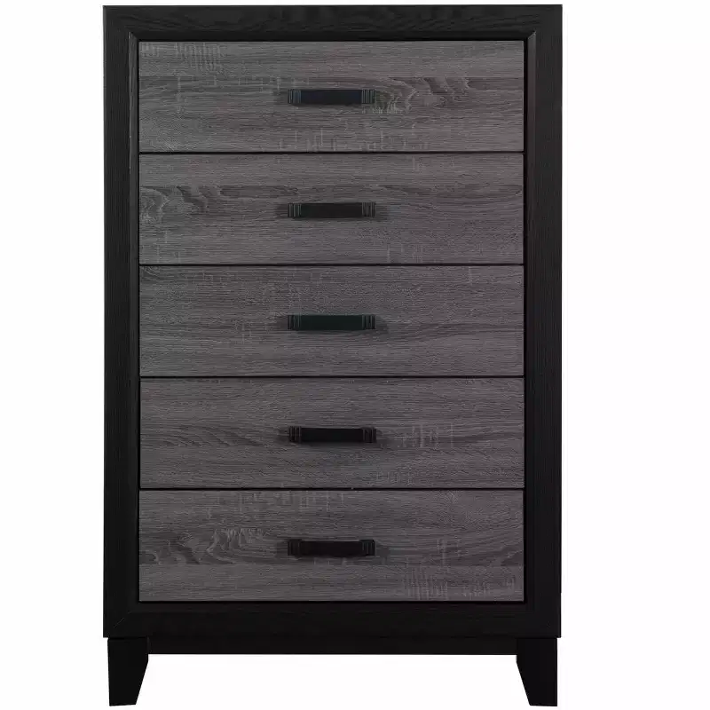 HomeStock 19.69 in.H MDF Vertical Dressers with 14 - Drawers in Gray Finish
