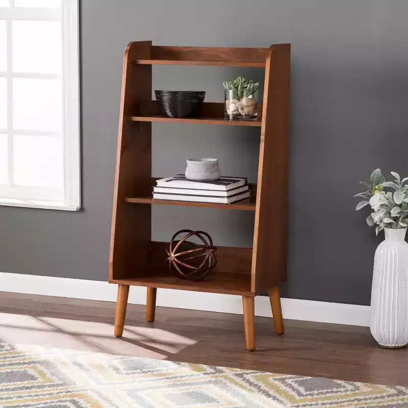 Berritza Mid-century Modern Bookshelf - Brown - SEI