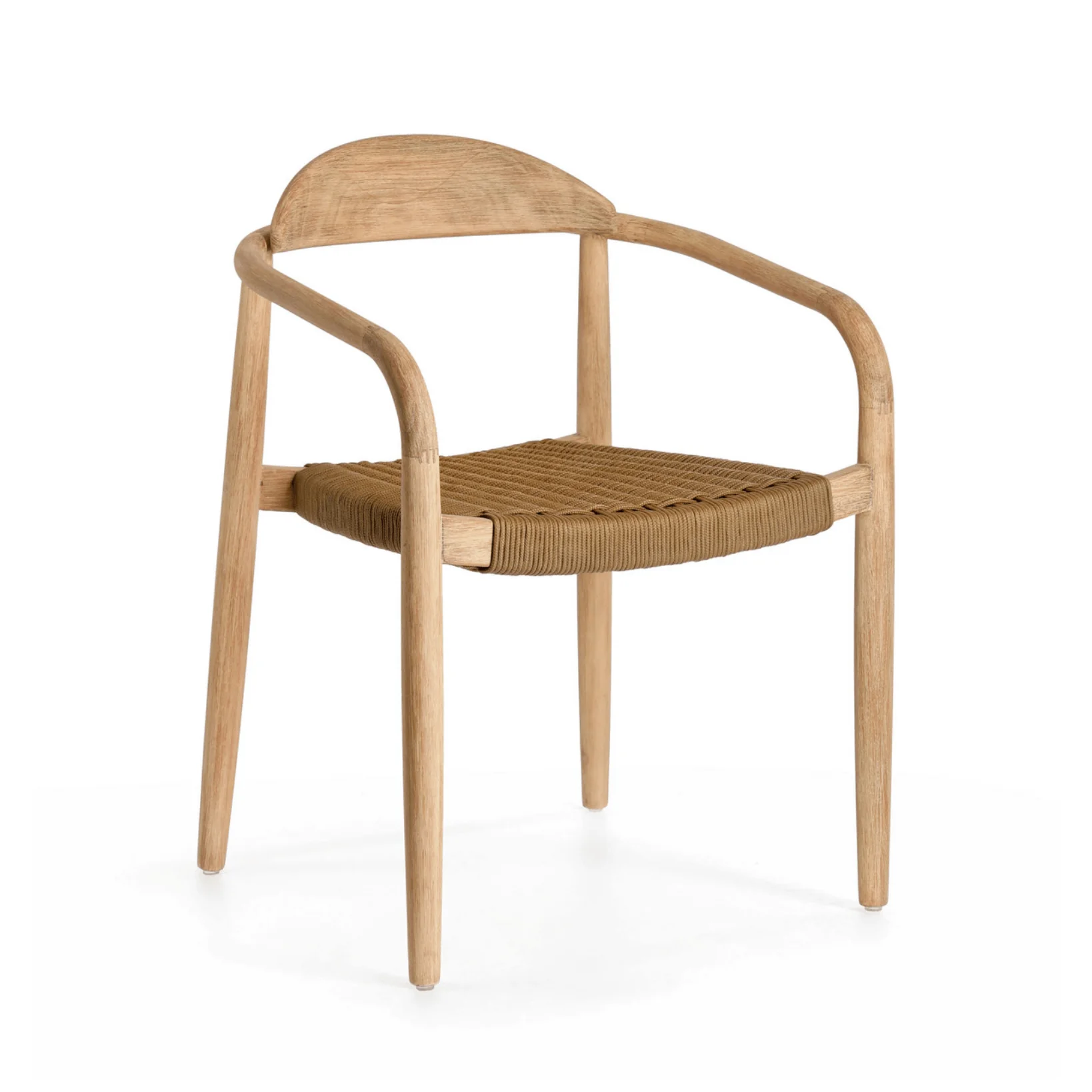 Natural Rope Dining Chair with Stackable and Ergonomic for Outdoor