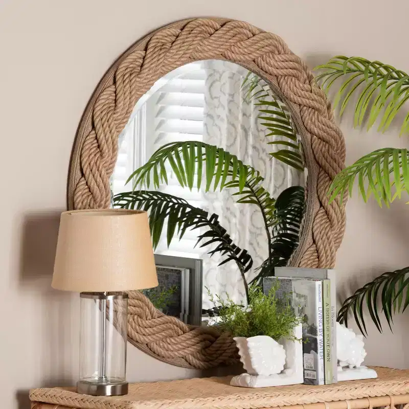 bali & pari Romana Braided Rope Mirror
