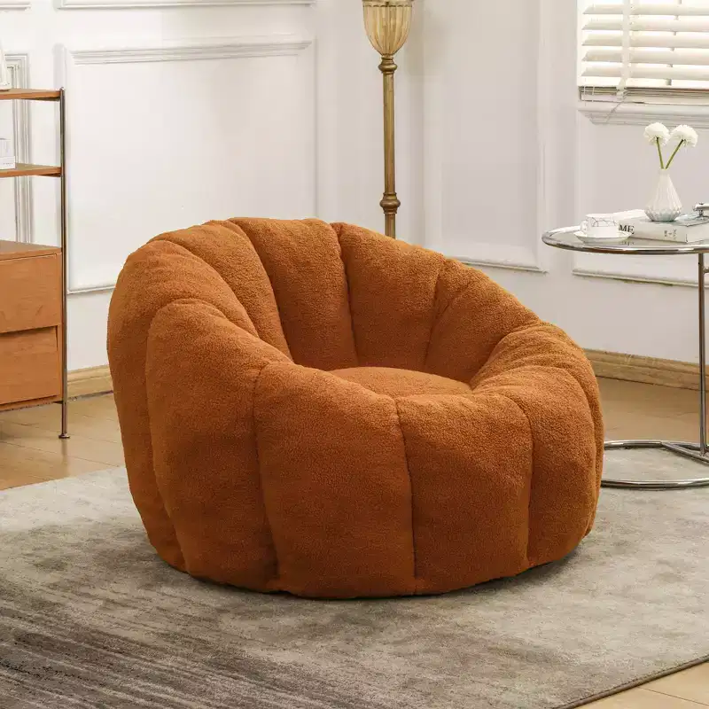 Bean Bag Sofa Chair with Armrests, High-Density Foam Fill, Lazy Lounge Chair for Adults, Living Room