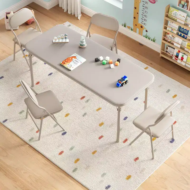 Kids Folding Table Only for Activities, Toddler Play Table for Learning and Crafts in Playroom, Classroom