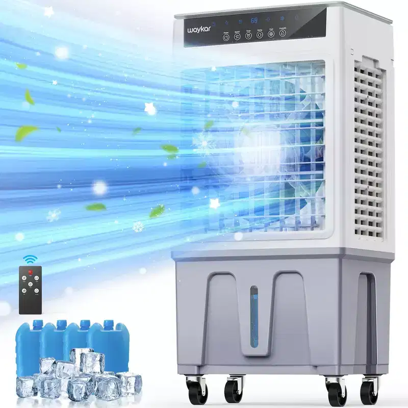 Waykar 2943-3531CFM Portable Evaporative Air Cooler/Air Conditioner with 3-Speed Cooling