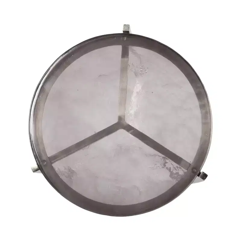 Kate and Laurel Aguilar Glass and Metal Side Table, Gray and Silver, 13x13x24
