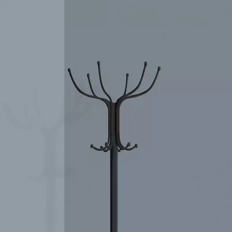 70 Metal Coat Rack 12 Hooks with Umbrella Holder Hall Tree