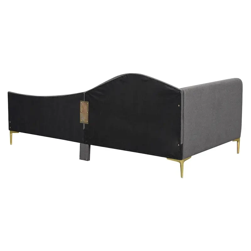 Upholstered Daybed with Guardrail and Headboard