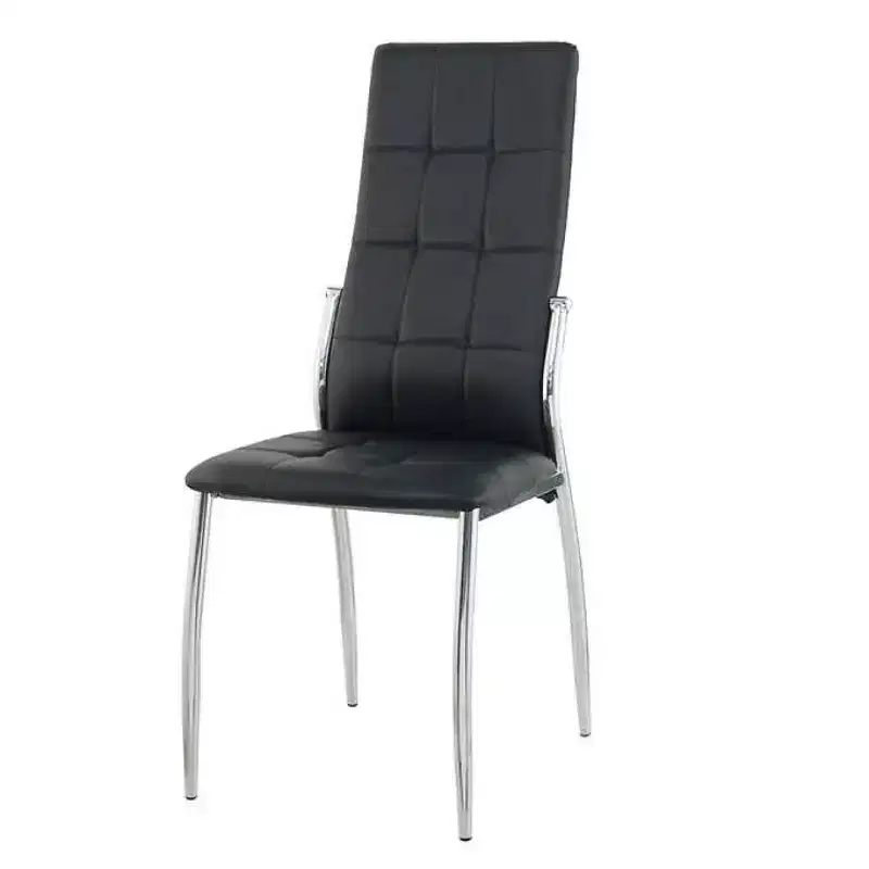 Brassex Set of 4 Orion Dining Chairs Black