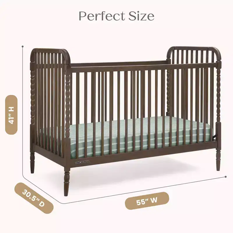 4-in-1 Convertible Crib – Solid Pine, GREENGUARD Gold