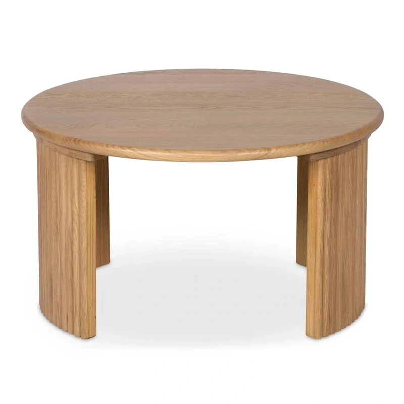 NADAAL STUDIOS Pence, Small Oval Coffee Table, Dark Brown