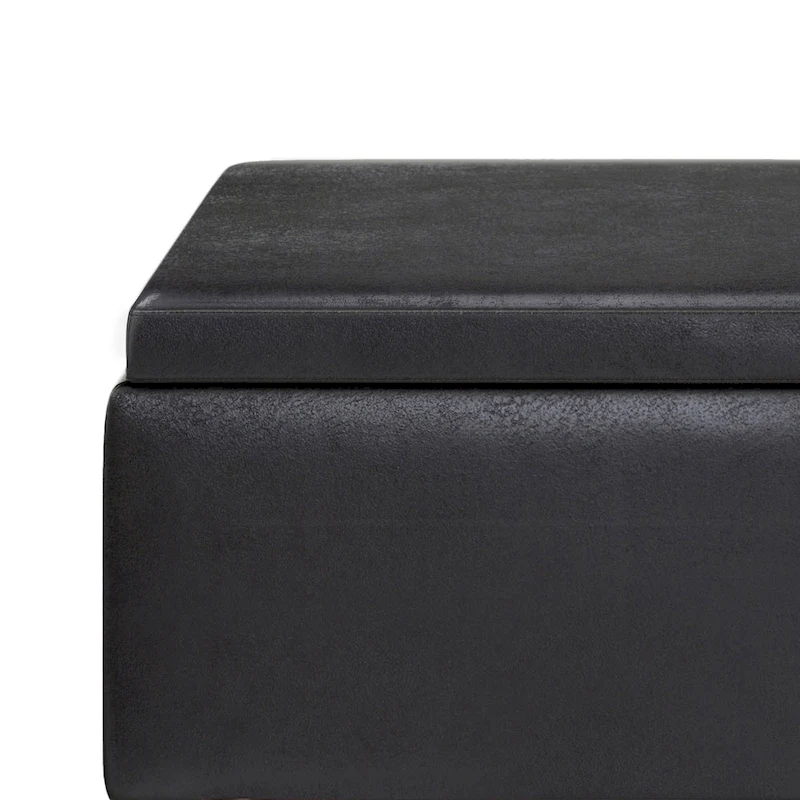 WYNDENHALL Ethan 34 inch Wide Mid Century Modern Rectangle Table Ottoman