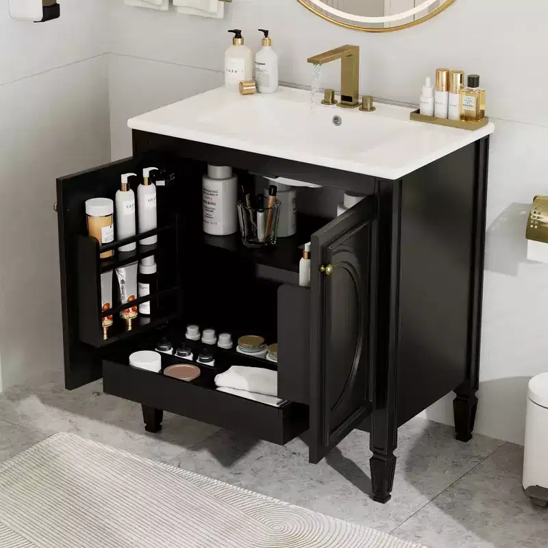 30 Bathroom Vanity Sink Combo, Bathroom storage Cabinet with Drawer and Door Shelf, Single Sink Bathroom Vanity