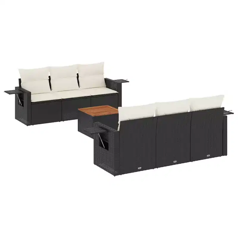 vidaXL Modular Patio Sofa Set with Cushions in Different Colors
