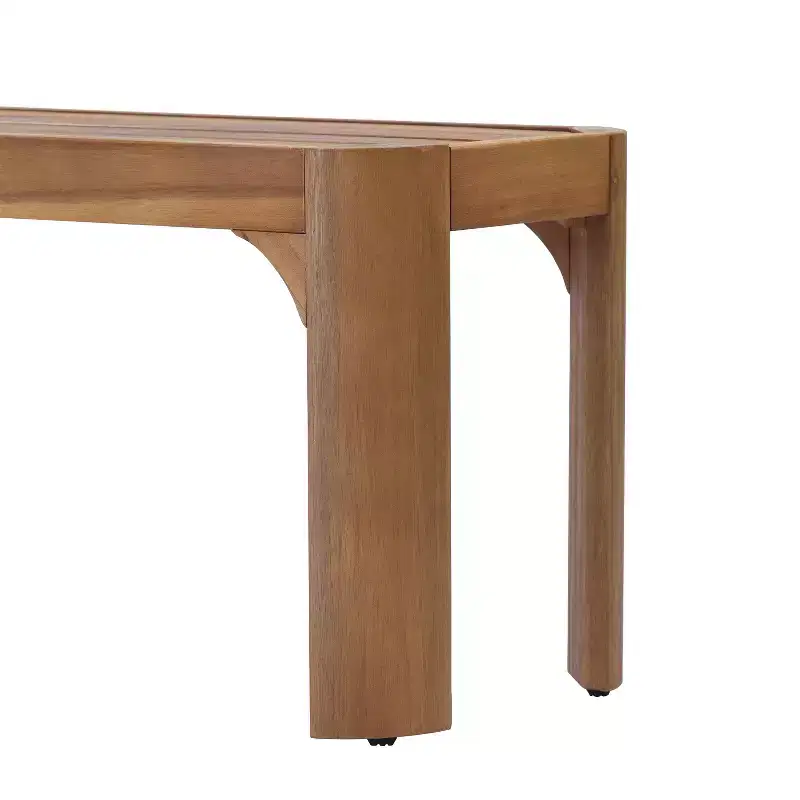 Christopher Knight Home Pierre Modern Acacia Wood Patio Bench with Slatted Design