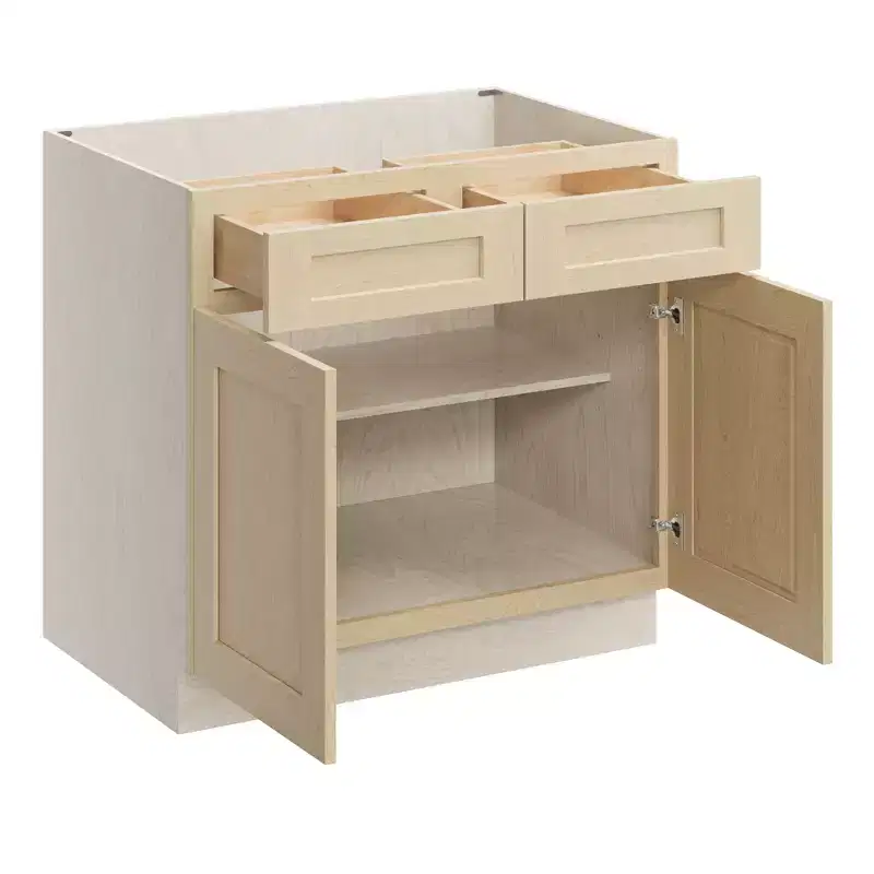 CASAINC 30 in. W x 24 in. D x 34.5 in. H Base Kitchen Cabinet with Drawer and Soft-Close Hinges  Plywood RTA Cabinet