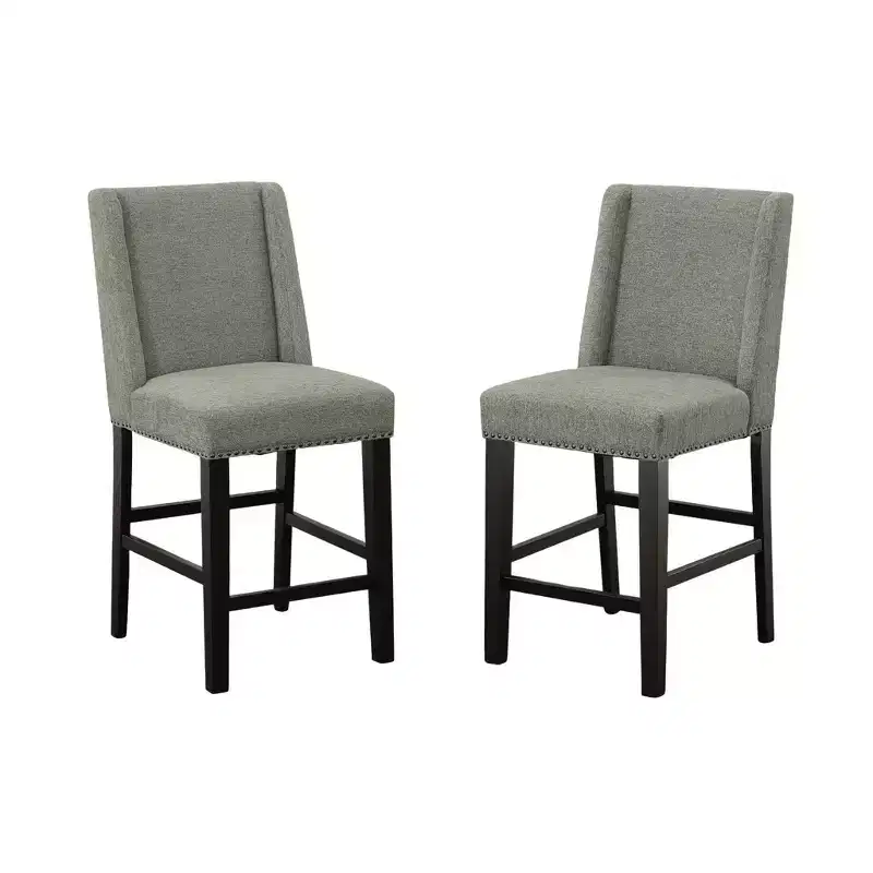 Carolina Living Set of 2 24 Laurant Upholstered Counter Height Barstools