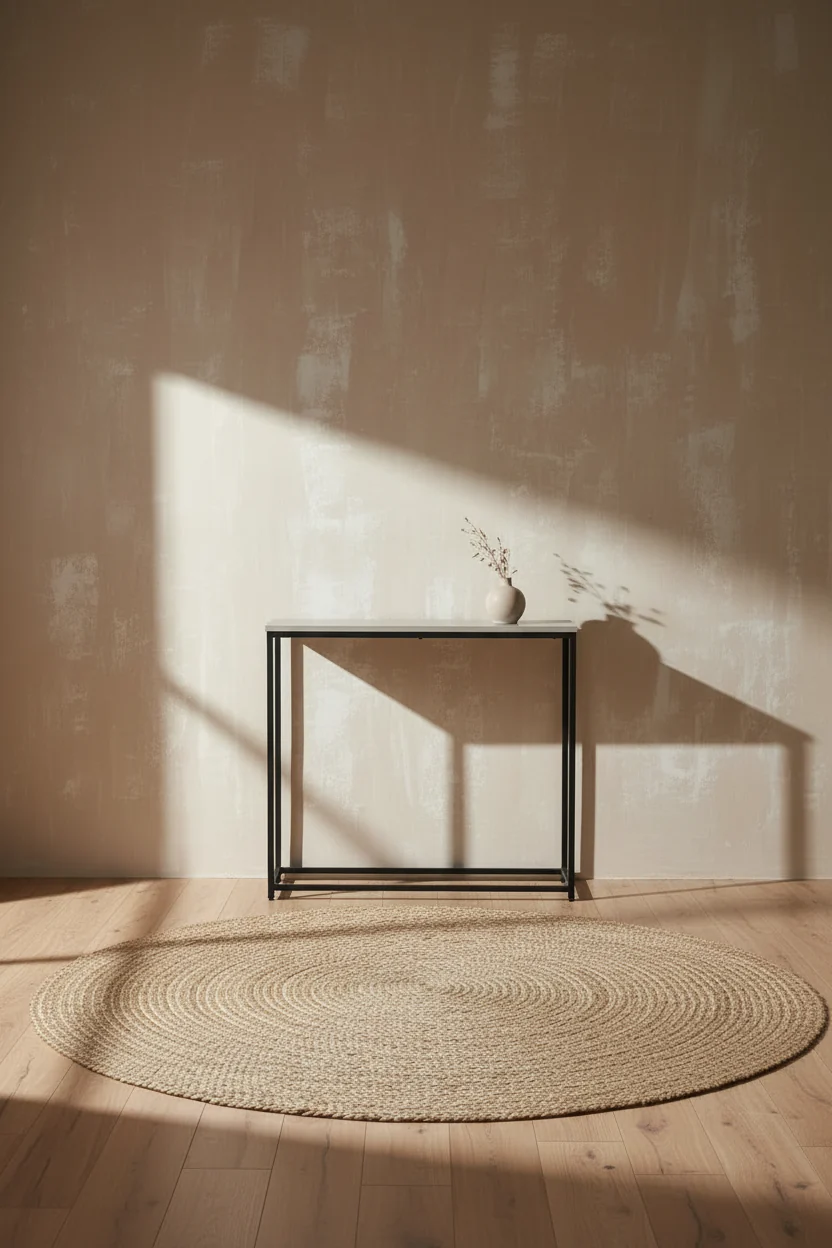 31.5 Modern Sofa Table - Grey with Black Metal Frame
