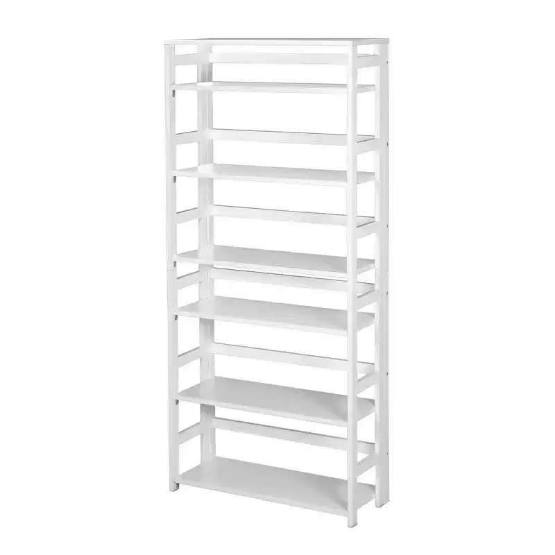 Flip Flop 67 High Folding Bookcase - White