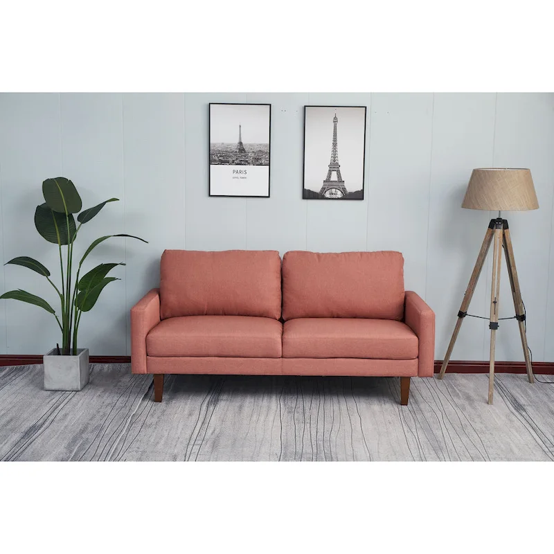 Adelaide 70 Linen Square Arm Sofa