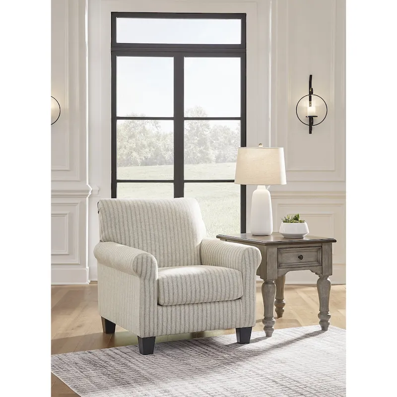 Valerani Brown/Beige Accent Chair - 36W x 36D x 36H
