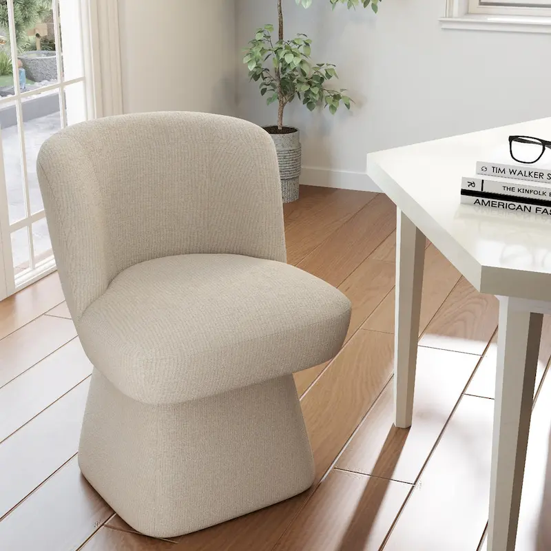 Fabric Upholstered Dining Chairs Set of 2