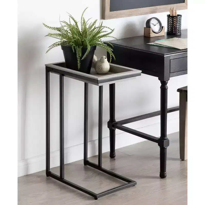 Kate and Laurel Lockridge Wood and Metal C-Table