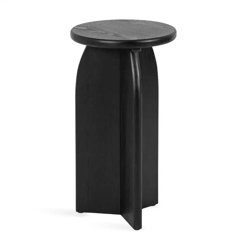 Kate and Laurel Sora Round Wood Drink Table