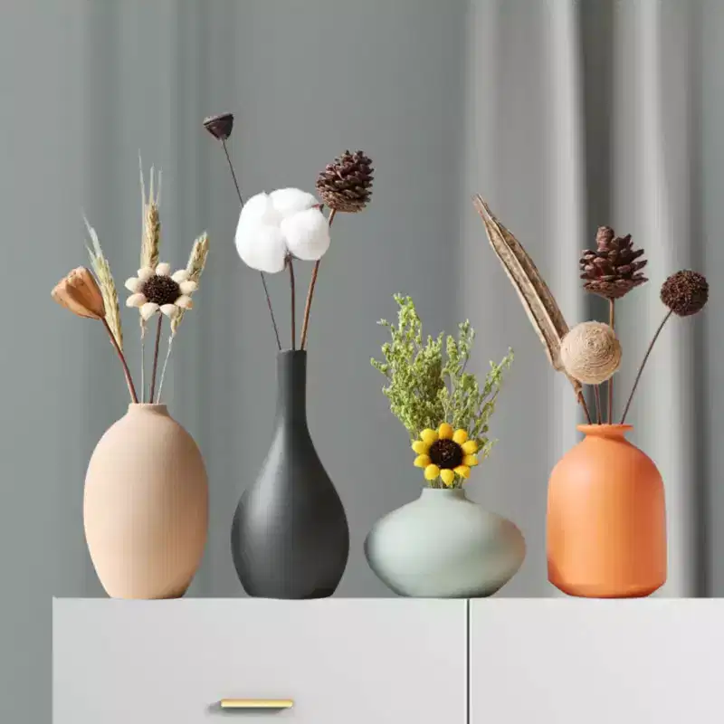 Ceramic Vases, Frosted, Waterproof, Home & Office Decor
