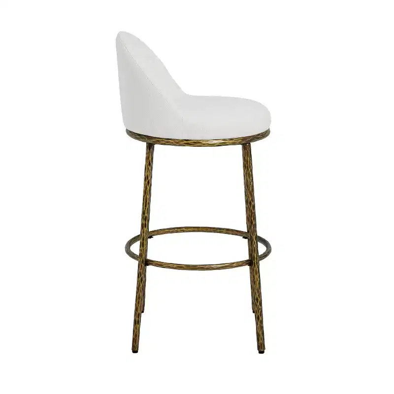 Christopher Knight Home Chaiwat Modern Metal Upholstered Bar Stools (Set of 2)