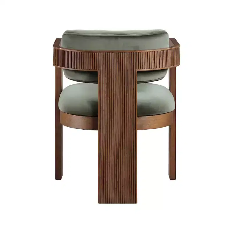 Meridian Furniture Sacha Green Velvet Dining Chair, Set of 2