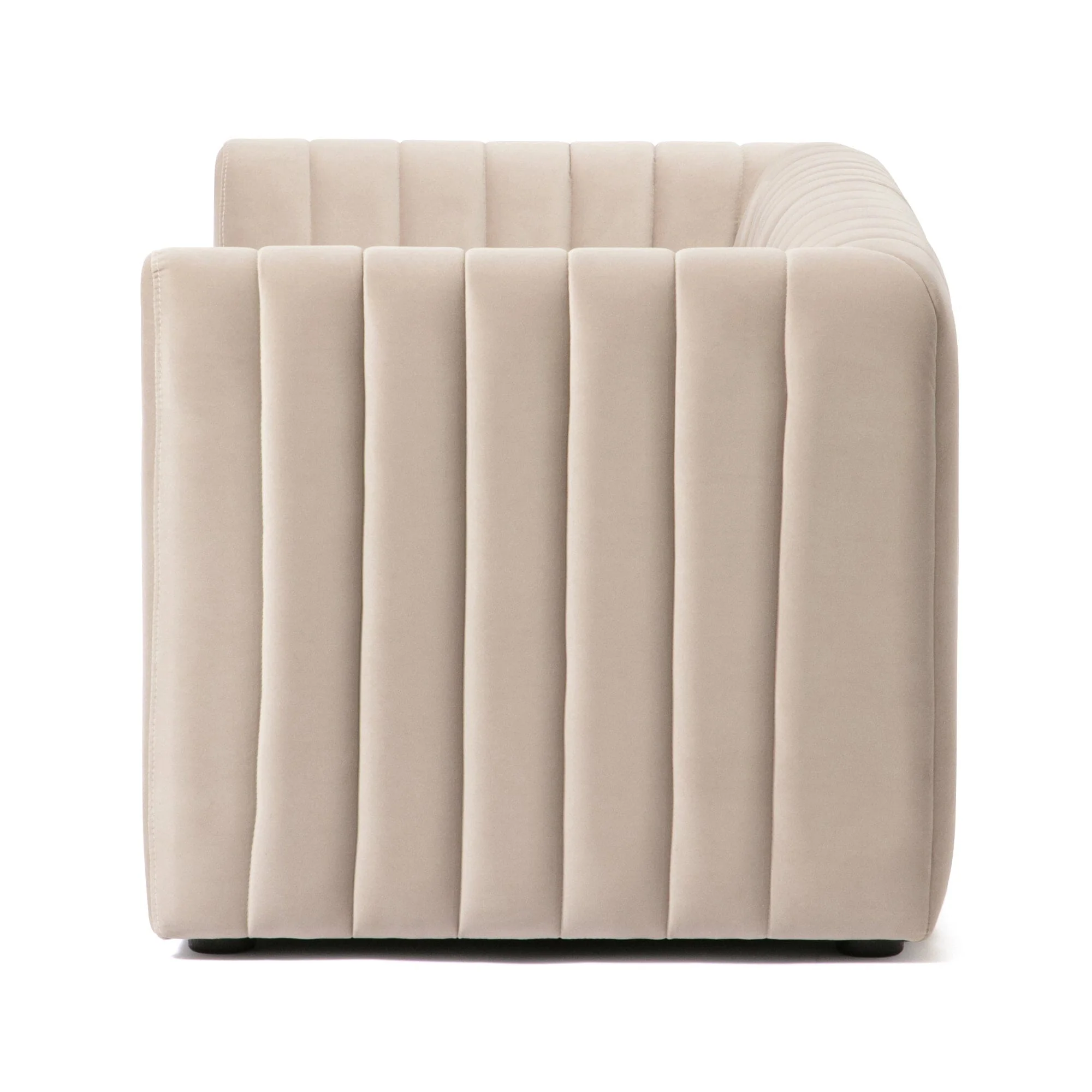 Beige 2-Seater Fabric Sofa