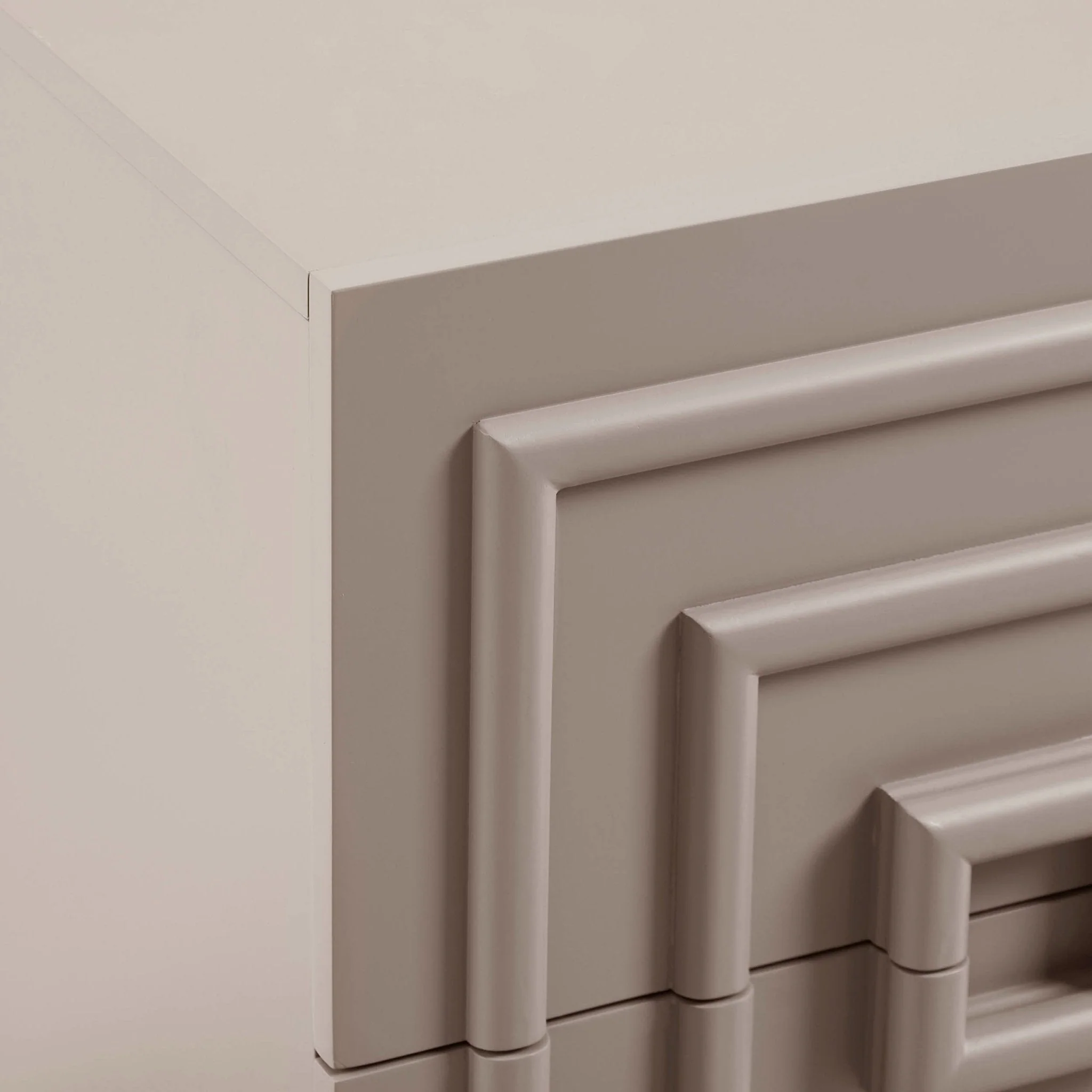 2 Drawer Bedside Table - Taupe
