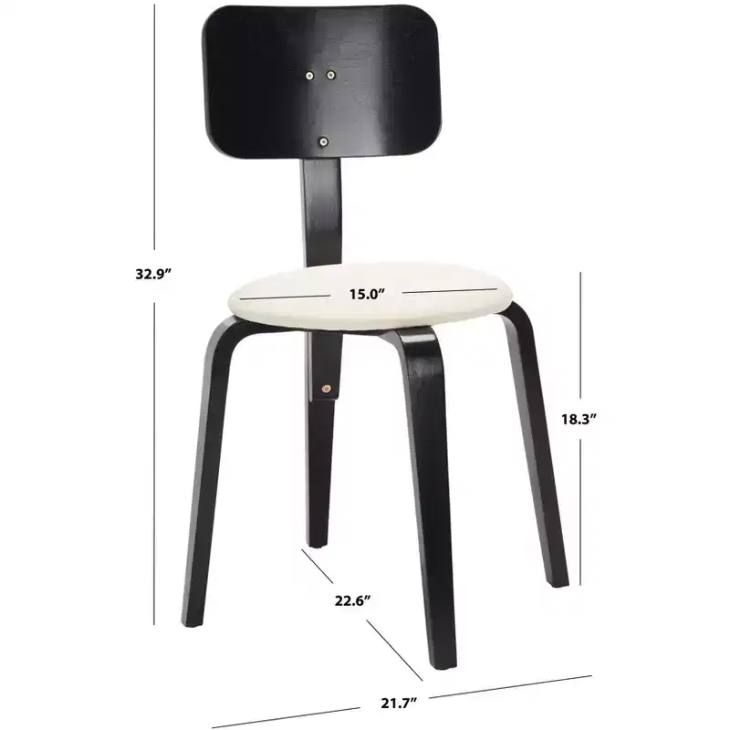 Jo Stackable Upholstered Dining Chairs (Set of 2) - DCH1010 - Safavieh