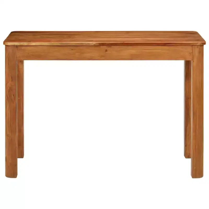 vidaXL Solid Acacia Wood Dining Table - Vintage Style Rectangular Dinner Table for Living Room, Kitchen - Brown Honey Finish (43.3x21.7x29.9)